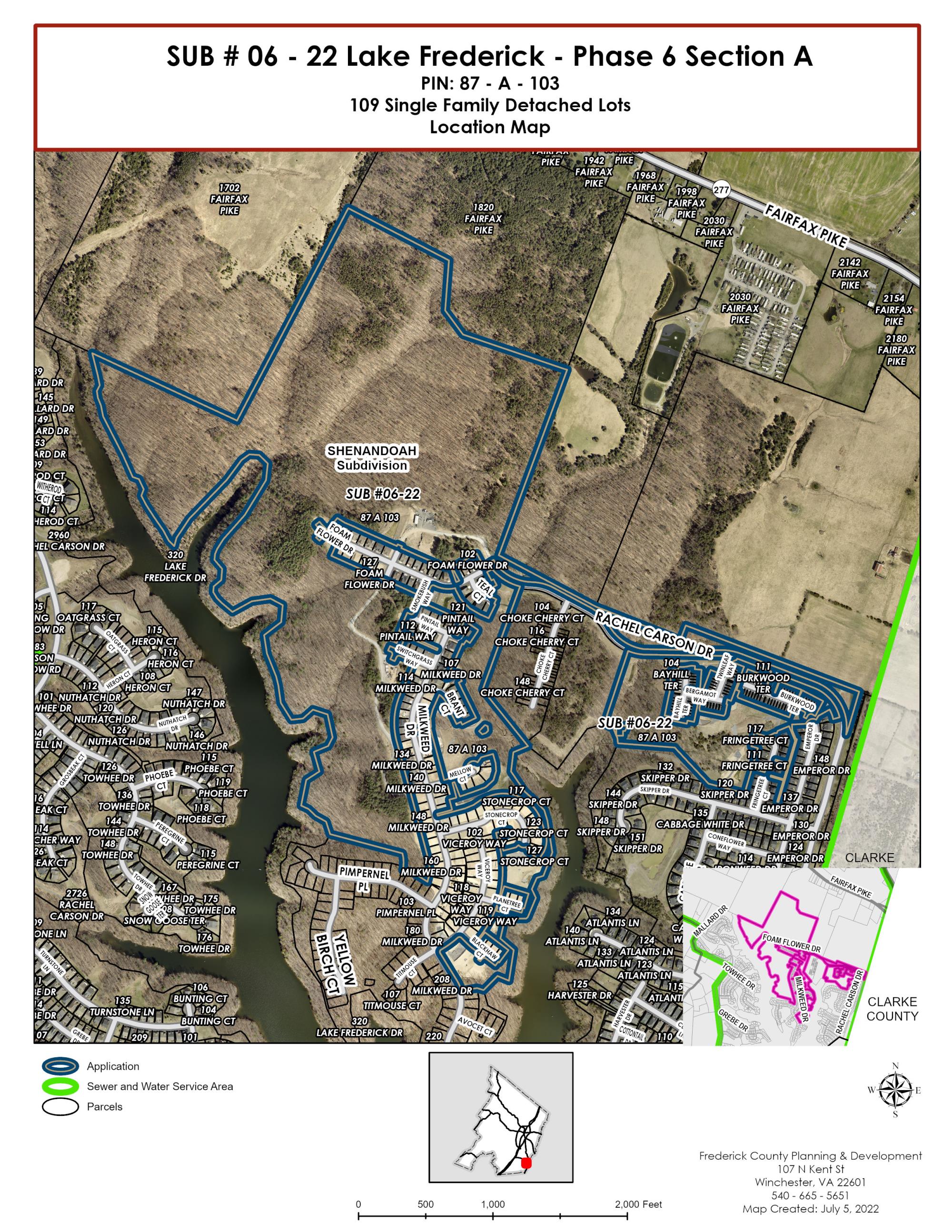 SUB 06-22 Lake Frederick - Phase 6 Section A