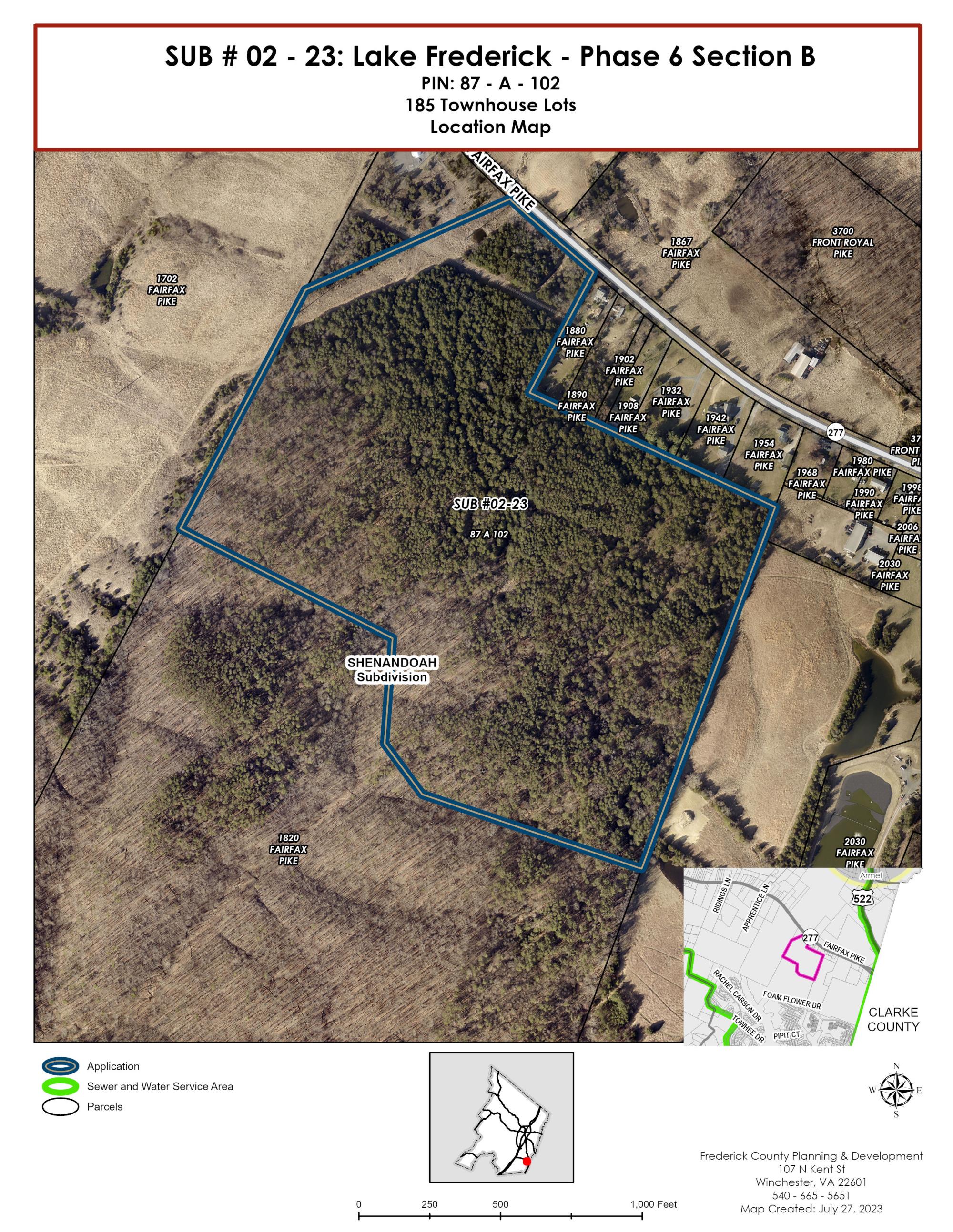 SUB 02-23 Lake Frederick - Phase 6 Section B